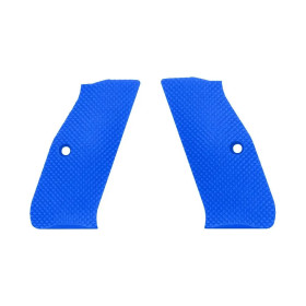 Eemann Tech 3D Serrated Plastic Grips for CZ Shadow 1/2, Color: Blue  Chez DEVILLE ARMORY. Votre armurerie en ligne.
