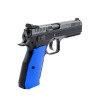 Eemann Tech 3D Serrated Plastic Grips for CZ Shadow 1/2, Color: Blue  Chez DEVILLE ARMORY. Votre armurerie en ligne.