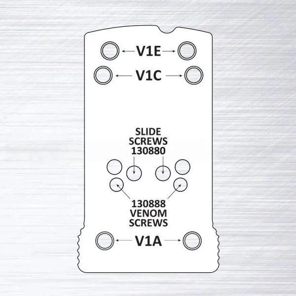Spare Locator Pin V1C pour Eemann Tech Montage point rouge - 2 pcs./Set