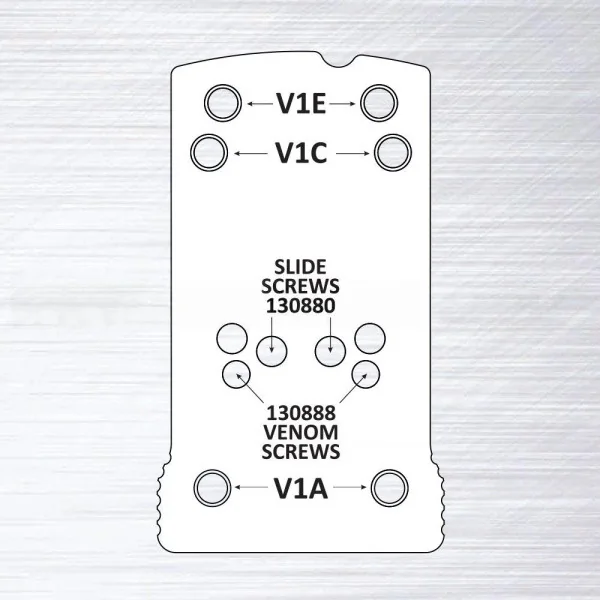 Spare Locator Pin V1C pour Eemann Tech Montage point rouge - 2 pcs./Set
