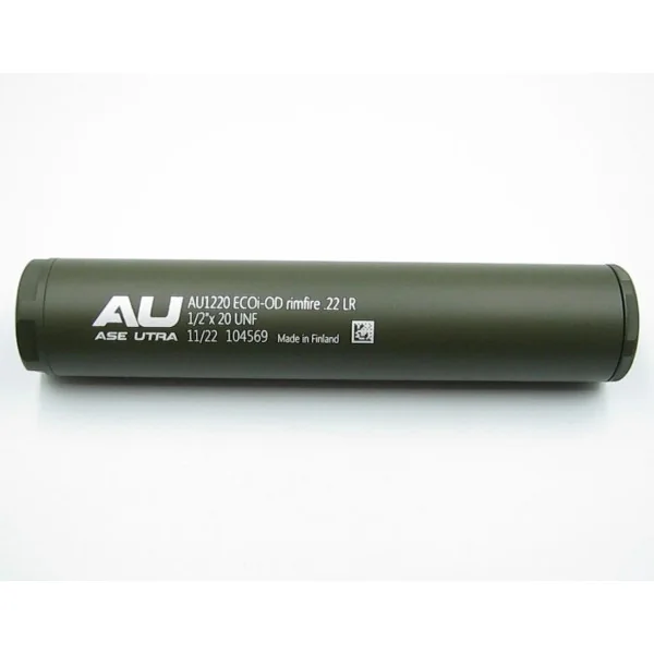 Ase Utra MODERATEUR DE SON AU ECOi RIMFIRE.22LR 1/2-28 UNEF OD VERT AU-ECO-1228-OD