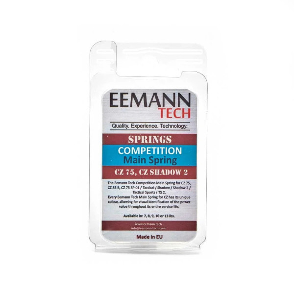 Eemann Tech Competition Main Spring for CZ, Spring weight: 7 lbs  Chez DEVILLE ARMORY. Votre armurerie en ligne.