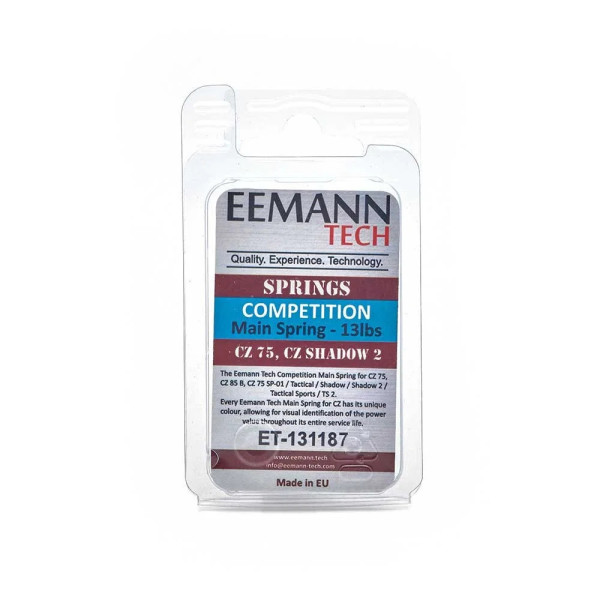 Eemann Tech Competition Main Spring for CZ, Spring weight: 10 lbs  Chez DEVILLE ARMORY. Votre armurerie en ligne.