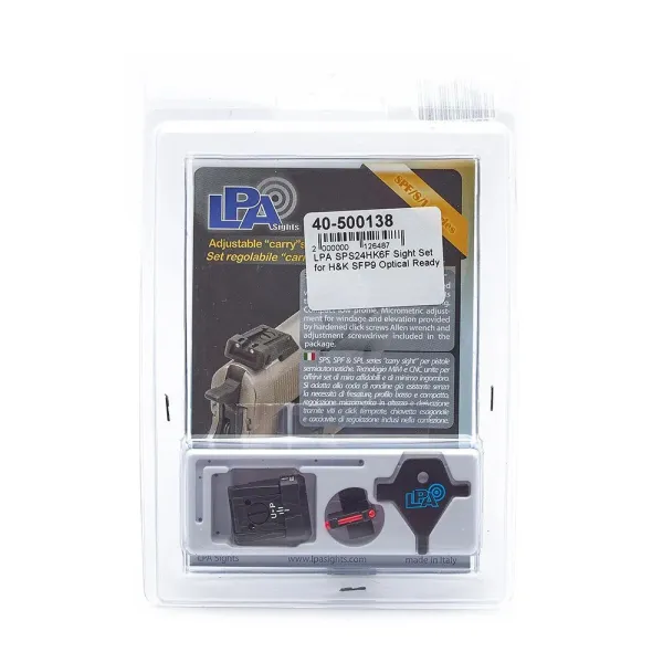 LPA SPS24HK6F Sight Set pour H&K SFP9 Optical Ready