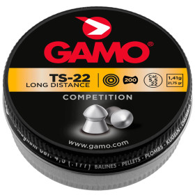 Plombs TS-22 Longue distance 5,5 mm - GAMO  Chez DEVILLE ARMORY. Votre armurerie en ligne.