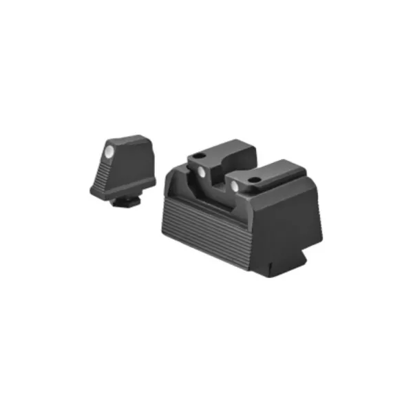 LPA RDS01GL30 Sight Set pour Glock avec Blanc Dots