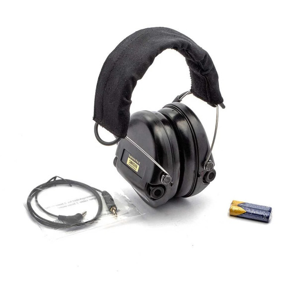 Bandeau MSA Sordin Supreme Pro-X PVC, Couleur: Vert olive, Bandeau: Cuir noir  Chez DEVILLE ARMORY. Votre armurerie en ligne.