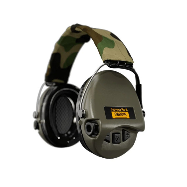 MSA Sordin Supreme Pro-X Bandeau PVC - Vert/Camo  Chez DEVILLE ARMORY. Votre armurerie en ligne.