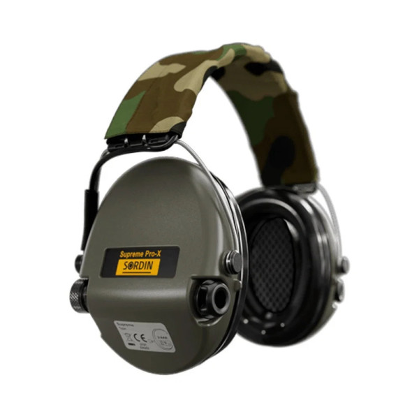 MSA Sordin Supreme Pro-X Bandeau PVC - Vert/Camo  Chez DEVILLE ARMORY. Votre armurerie en ligne.