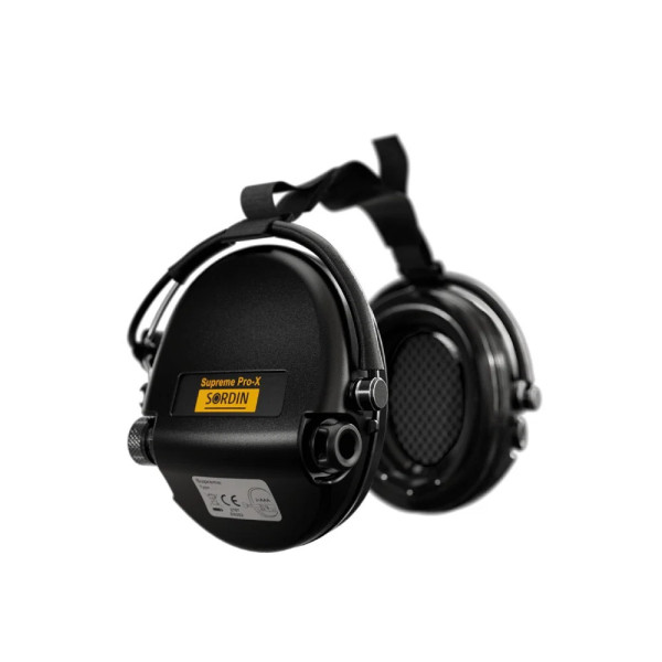 Sordin Supreme Pro-X Neckband PVC, Color: Black  Chez DEVILLE ARMORY. Votre armurerie en ligne.