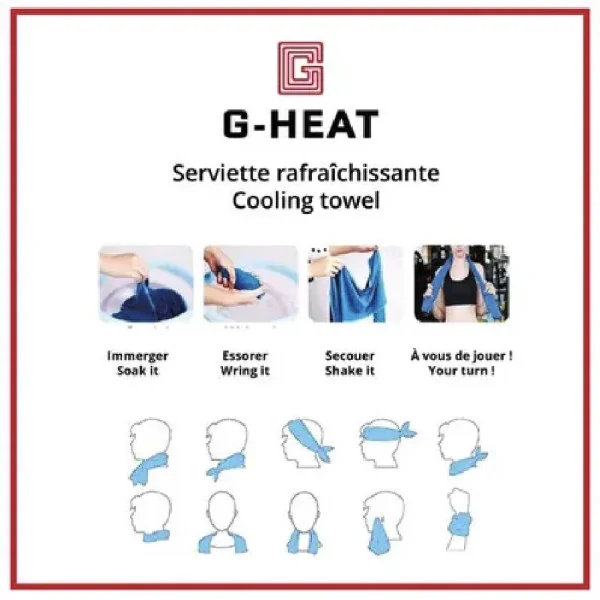Serviette rafraichissante G-Heat GRISE