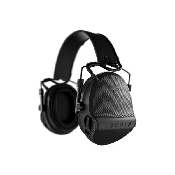 Sordin Supreme X2 BT Headband Leather Gel, Color: Black  Chez DEVILLE ARMORY. Votre armurerie en ligne.