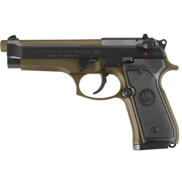 Beretta 92 FS BRONZE JAUNE PATINE MARRON