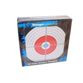 100 CIBLES CARTON 14x14 STOEGER  Chez DEVILLE ARMORY. Votre armurerie en ligne.
