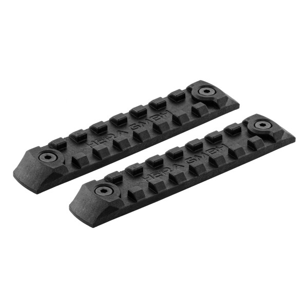 Set de 2 rails picatinny en polymère compatible KEYMOD - NOIR  Chez DEVILLE ARMORY. Votre armurerie en ligne.
