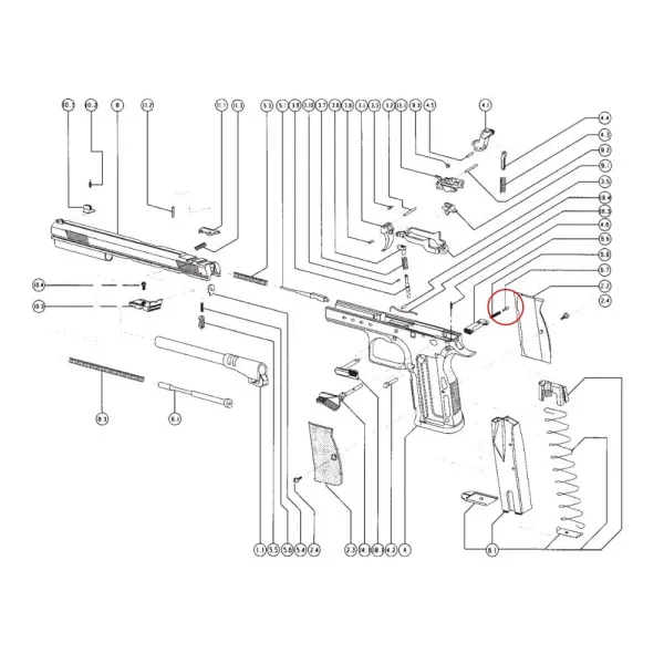 Tanfoglio Magazine Catch Plunger