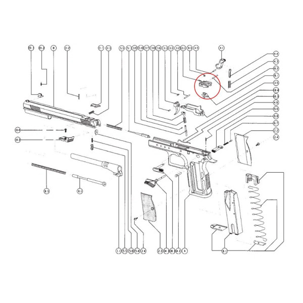 Tanfoglio Sear Logement  Chez DEVILLE ARMORY. Votre armurerie en ligne.