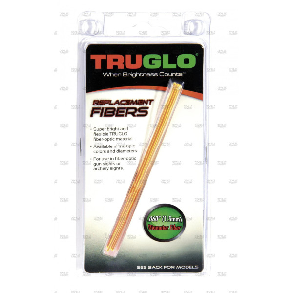 Fibres optique fluo bicolore - Truglo 2,5 mm  Chez DEVILLE ARMORY. Votre armurerie en ligne.