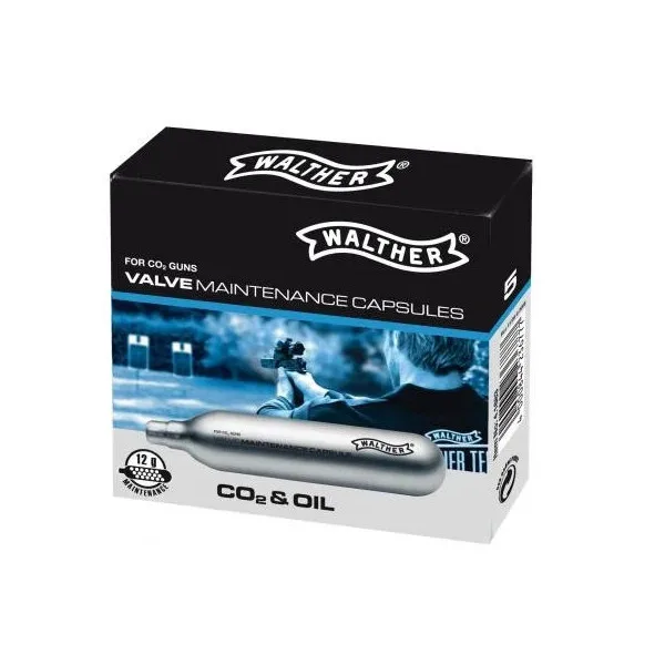 Walther 5 capsules de nettoyage CO2 12 g