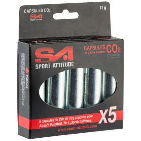 5 sparclettes 12 g de CO2  Chez DEVILLE ARMORY. Votre armurerie en ligne.