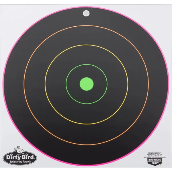 Cible Dirty Birds multicolores - Birchwood Casey 30cm