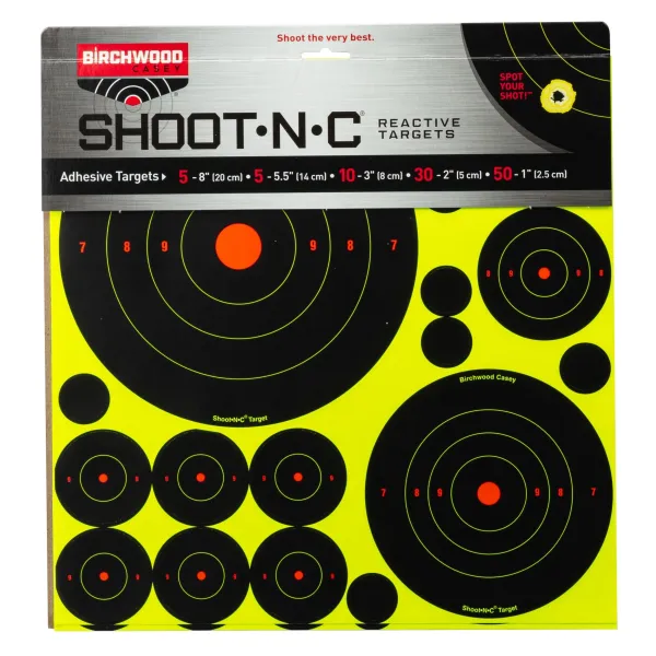 Birchwood-Casey Cibles Shoot-N-C mix 50 cibles et pastilles