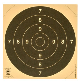 Cartons centre cible C50 21 x 21 cm  Chez DEVILLE ARMORY. Votre armurerie en ligne.