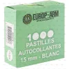 Pastilles blanches diam. 15 mm