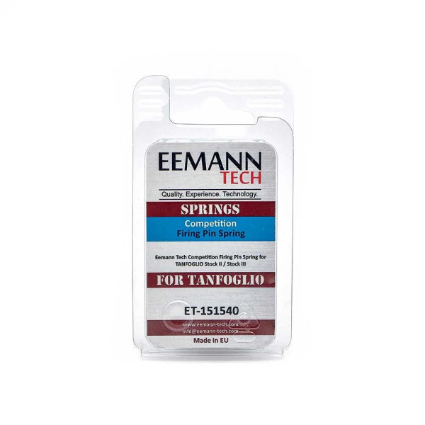 Ressort de percuteur Eemann Tech Competition pour Tanfoglio  Chez DEVILLE ARMORY. Votre armurerie en ligne.