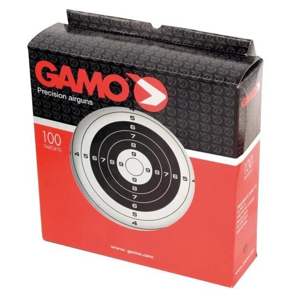 Gamo 100 cibles cartonnées 14 x 14 cm