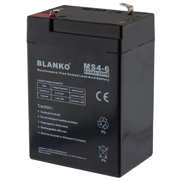 Batterie rechargeable MS4-6 6 volts