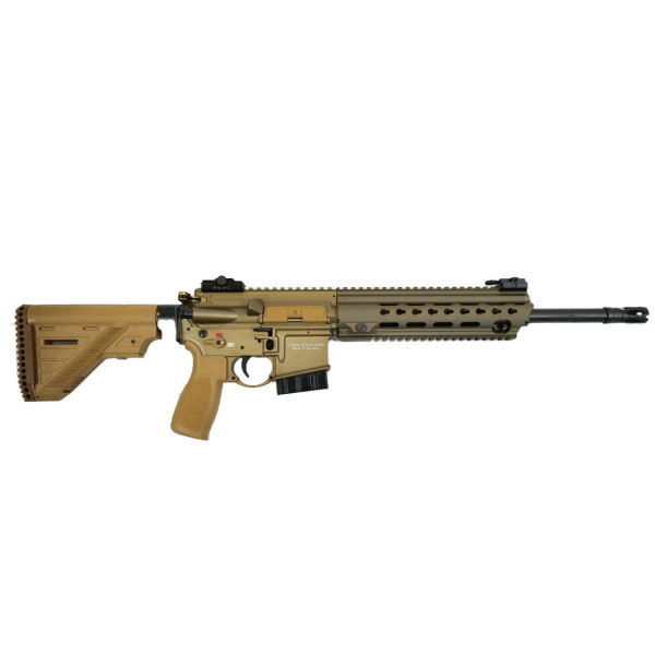 Carabine HK MR223 A3 223REM 14,5p 10C RAL8000  Chez DEVILLE ARMORY. Votre armurerie en ligne.