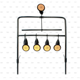 Portant 5 cibles 22lr auto reset  Chez DEVILLE ARMORY. Votre armurerie en ligne.