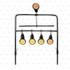 Portant 5 cibles 22lr auto reset