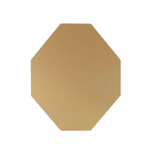 Cardboard IPSC Target TAN/WHITE - 100 pcs./Pack