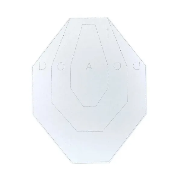 Cardboard IPSC Vertical Painted Target 50 pcs./Pack