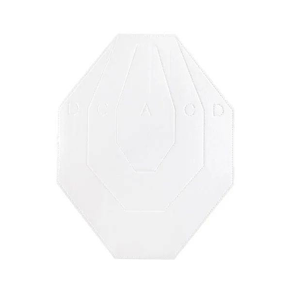 Eeman Tech Cardboard IPSC Target Blanc/RED - 100 pcs./Pack