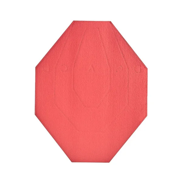 Eeman Tech Cardboard IPSC Target Blanc/RED - 100 pcs./Pack