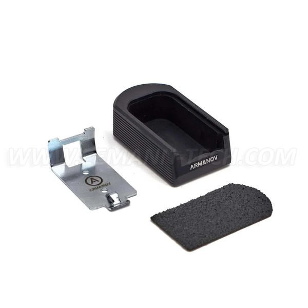 Armanov MPSIG1 Talon de chargeur + 2 rnd MaXXXgrip pour Sig Sauer P226, X-Five, LDC, NOIR  Chez DEVILLE ARMORY. Votre armurerie 
