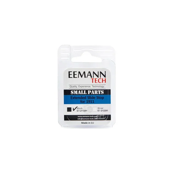 Eemann Tech Arrêtoir de culasse élargi pour 1911/2011 - Argenté