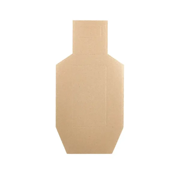 Eemann Tech Cardboard Redacted D Zone Metric Target - 100 pcs./Pack