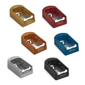 Armanov MPSIG2 Talon de chargeur +2 rnd Elegance pour Sig Sauer P226, X-Five, LDC, ROUGE  Chez DEVILLE ARMORY. Votre armurerie e