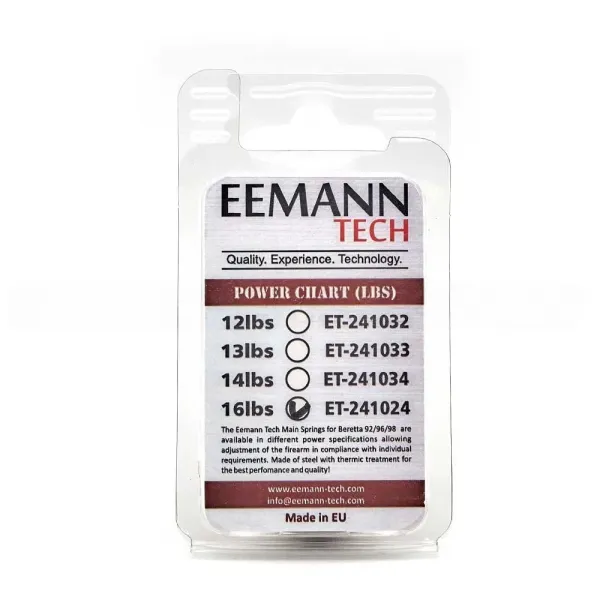 Ressort de marteau Eemann Tech pour Beretta 92/96/98, Poids du ressort : 16 lbs