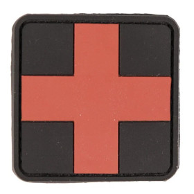 Patch PVC premier secours croix rouge 5.5 x 5.5cm  Chez DEVILLE ARMORY. Votre armurerie en ligne.