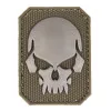 Sport Attitude Patch PVC Tête de mort OD Green 6 x 4.5cm