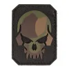 Patch PVC Tête de mort Camo 6 x 4.5cm  Chez DEVILLE ARMORY. Votre armurerie en ligne.