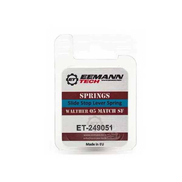 Eemann Tech Arrêtoir de culasse Lever Ressort pour Walther Q5 Match SF