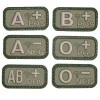 Patch PVC Groupe sanguin AB+  Vert Viper  Chez DEVILLE ARMORY. Votre armurerie en ligne.