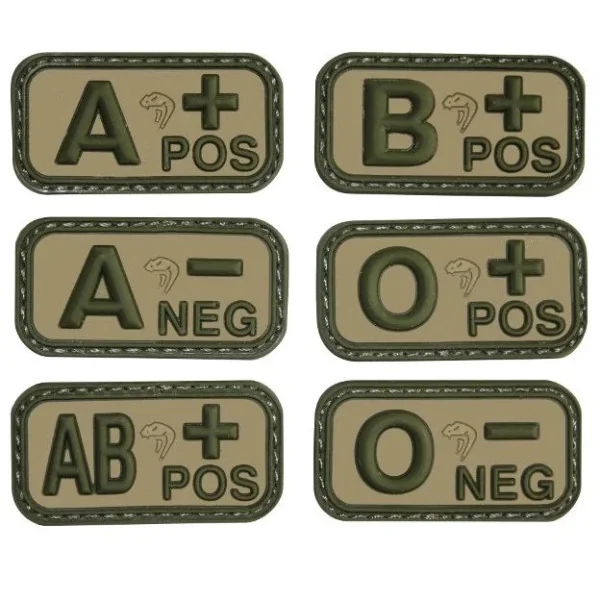 Patch PVC Groupe sanguin AB+ Vcam Viper