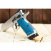 Poignées pistolet Armanov PGTGLF3D/PGTGSF3D SpidErgo pour Tanfoglio, ARGENT, taille : petit cadre